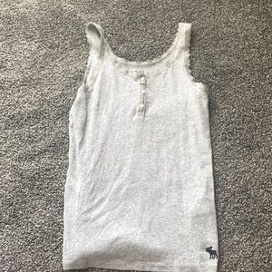 abercrombie kids gray lace tank top
